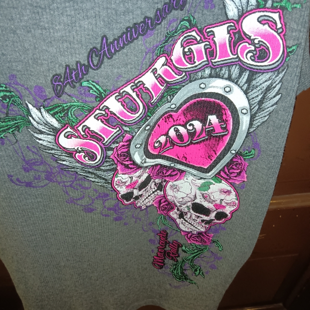 Euc Sturgis 84th Anniversary Active Basic Gray Gr… - image 5